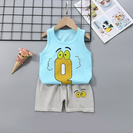 Clearance! Daylightpeach Summer Outfits Infant Toddler Baby Boys Girls Cute Cartoon Printed Sleeveless T-Shirt Tops Vest and Shorts 2PCS Clothes Set
Clearance! Daylightpeach Summer Outfits Infant Toddler Baby Boys Girls Cute Cartoon Printed Sleeveless T-Shirt Tops Vest and Shorts 2PCS Clothes Set
