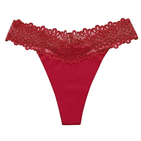 QWERTYU Lace T-Back Tangas for Women Sexy Underwear Panties Stretch Low Rise G-String Thongs Red M
QWERTYU Lace T-Back Tangas for Women Sexy Underwear Panties Stretch Low Rise G-String Thongs Red M