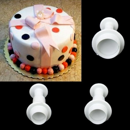 WOXINDA Plunger Cake Round Fondant Mold Tool Heart Decorate Cookies Cake Mould