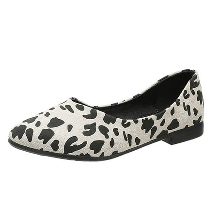 Casual Shoes for Women Fashion Spring And Autumn Women Casual Shoes Flat Pointed Leopard Print Lightweight Comfortable Shallow Mouth Slip On Women Casual Shoes Pu White 39
Casual Shoes for Women Fashion Spring And Autumn Women Casual Shoes Flat Pointed Leopard Print Lightweight Comfortable Shallow Mouth Slip On Women Casual Shoes Pu White 39