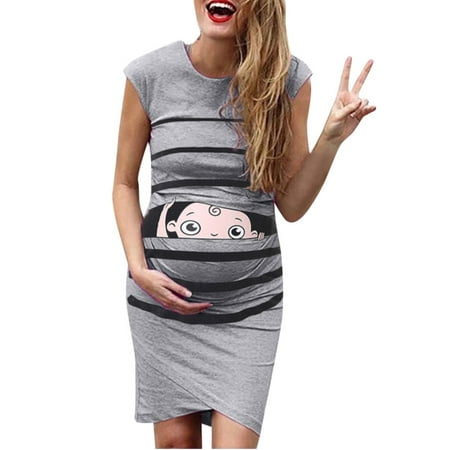 MPWEGNP Pregnanty Dress Casual Cute Dresses Maternity Print Cartoon Sleeveless Women s Maternity dress Spaghetti Strap Maternity Dress Toffee
MPWEGNP Pregnanty Dress Casual Cute Dresses Maternity Print Cartoon Sleeveless Women s Maternity dress Spaghetti Strap Maternity Dress Toffee