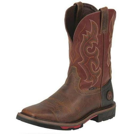 Justin Original Workboots Size 14 Composite Toe Work Boots, Men's, Brown, EE, WK4643 - Walmart.com