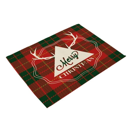 dianhelloya Christmas Placemat Easy to Clean Heat Resistant Anti-slip Waterproof Dining Room Kitchen Table Insulation Mat for Household
dianhelloya Christmas Placemat Easy to Clean Heat Resistant Anti-slip Waterproof Dining Room Kitchen Table Insulation Mat for Household