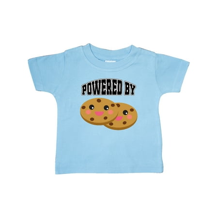 Inktastic Powered by Cookies Gift Baby Boy or Baby Girl T-Shirt