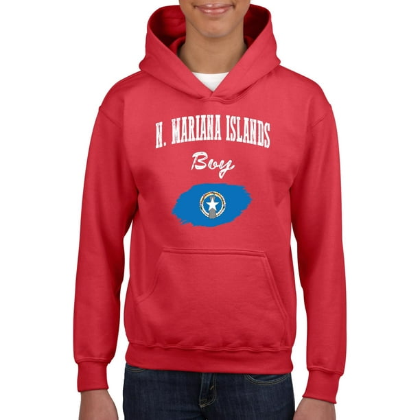 N. Mariana Islands Boy Youth Hoodie Hooded Sweatshirt