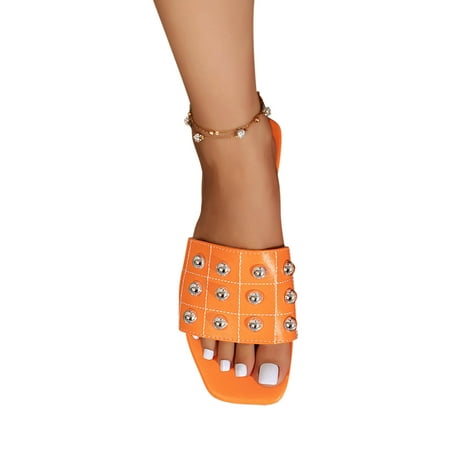 Jacenvly 2024 New Mental Sandals Women Wearing Flat Bottomed Oversized Fip Flops Orange Sandals for Women Clearance
Jacenvly 2024 New Mental Sandals Women Wearing Flat Bottomed Oversized Fip Flops Orange Sandals for Women Clearance