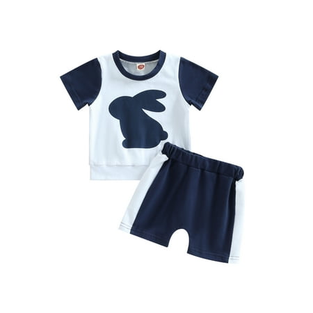 Kids Baby Boys Summer Outfits Rabbit Short Sleeve T-shirt Tops Casual Shorts Easter 2pcs Clothes Set
Kids Baby Boys Summer Outfits Rabbit Short Sleeve T-shirt Tops Casual Shorts Easter 2pcs Clothes Set