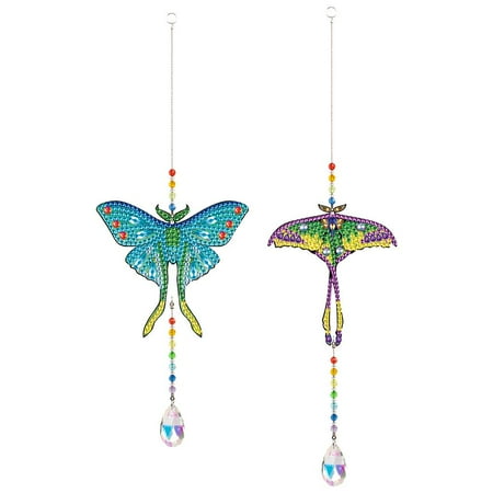 Aousin Crystal Light Catcher Diamond Painting Butterfly Hanging Decor (GSKY2010)