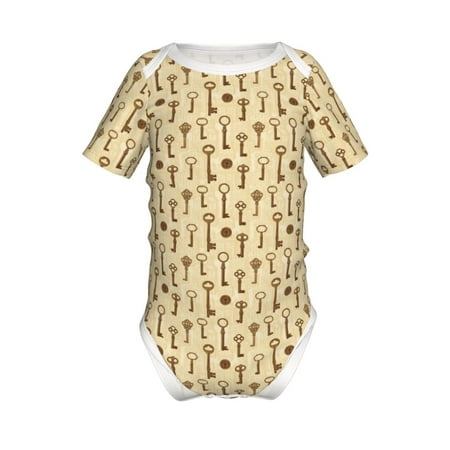 Junzan Vintage Keys Print Short-Sleeve Baby Climbing Clothes Bodysuits for Infant One-Piece for Baby Boys & Girls Baby Clothes Baby Romper with Snap Closure-9M
Junzan Vintage Keys Print Short-Sleeve Baby Climbing Clothes Bodysuits for Infant One-Piece for Baby Boys & Girls Baby Clothes Baby Romper with Snap Closure-9M