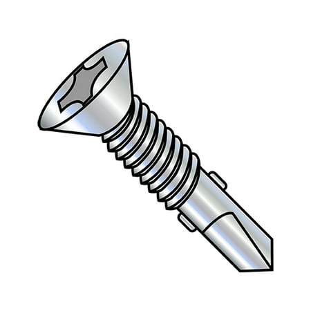 12-24X3 1/2 Phillips Flat Self Drill Screw #4 Point with Wings Full Thread Zinc (Pack Qty 500) BC-1256KPFMS4W
12-24X3 1/2 Phillips Flat Self Drill Screw #4 Point with Wings Full Thread Zinc (Pack Qty 500) BC-1256KPFMS4W