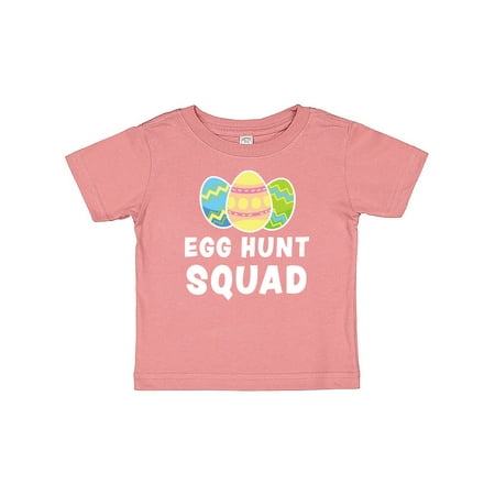 Inktastic Egg Hunt Squad with Easter Eggs Gift Baby Boy or Baby Girl T-Shirt