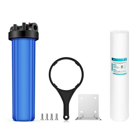 20 Inch Big Blue Whole House Water Filter Housing Sediment CTO Carbon Cartridges 1* Housing+1* PP Filter
20 Inch Big Blue Whole House Water Filter Housing Sediment CTO Carbon Cartridges 1* Housing+1* PP Filter