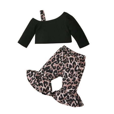 2pcs Newborn Baby Girl Pants Set Long Sleeve Cold Shoulder Tops + Leopard Flare Trousers Infant Summer Outfits
2pcs Newborn Baby Girl Pants Set Long Sleeve Cold Shoulder Tops + Leopard Flare Trousers Infant Summer Outfits