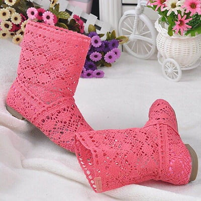 10 Available Colors Women High-leg Knitting Hollow Ankle Boots Spring and Summer Women Lace Boots Shoes Summer Boots
10 Available Colors Women High-leg Knitting Hollow Ankle Boots Spring and Summer Women Lace Boots Shoes Summer Boots