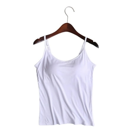 Women Tops with Built in Bra Adjustable Shoulder Strap Fit To Wear Over Your Favorite Leggings S White
Women Tops with Built in Bra Adjustable Shoulder Strap Fit To Wear Over Your Favorite Leggings S White