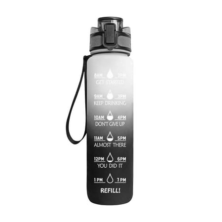 Large Water Bottle With Motivational Time Marker & Removable Strainer For Fitness Gym And Outdoor Sports
Large Water Bottle With Motivational Time Marker & Removable Strainer For Fitness Gym And Outdoor Sports