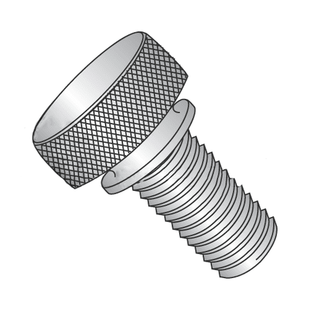 4-40 X 1/2 Knurled Thumb Nuts / Washer Face / 303 Stainless Steel (Quantity: 100 pcs)