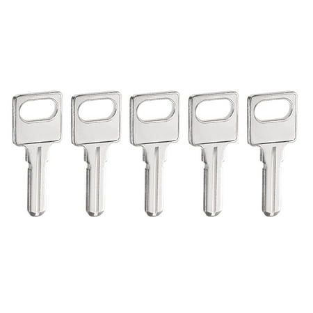 Uxcell Key Blanks 24mm Length 1 Slot Brass New Un-cut Replacement Tool 5 Pack