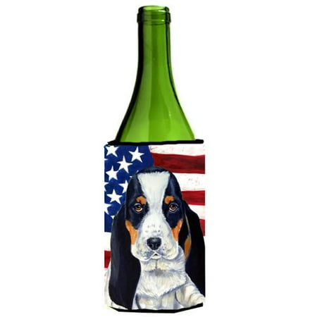 Carolines Treasures LH9015LITERK USA American Flag with Basset Hound Wine bottle sleeve Hugger 24 oz.
Carolines Treasures LH9015LITERK USA American Flag with Basset Hound Wine bottle sleeve Hugger 24 oz.