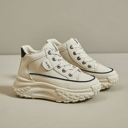 SHYPM Women s Leather Lace Up Platform Sneakers Comfortable Round Toe Women Outdoor Hiking Low Top Sports Trainers Shoes
SHYPM Women s Leather Lace Up Platform Sneakers Comfortable Round Toe Women Outdoor Hiking Low Top Sports Trainers Shoes