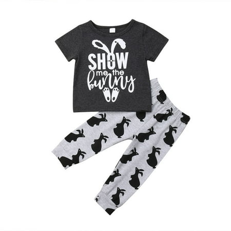 Inevnen Toddler Boy Girl My 1st Easter Short Sleeve Top and Rabbit Long Pant Outfits Set
Inevnen Toddler Boy Girl My 1st Easter Short Sleeve Top and Rabbit Long Pant Outfits Set