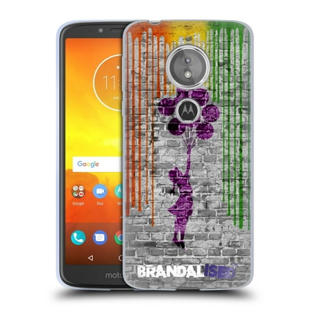 OFFICIAL BRANDALISED BANKSY ART COLOURED DRIPS SOFT GEL CASE FOR MOTOROLA PHONES