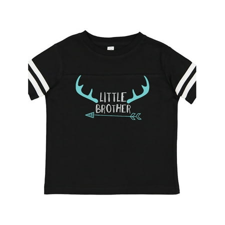 Inktastic Little Brother Deer Antlers Arrow - Blue Gray Gift Toddler Boy Girl T-Shirt