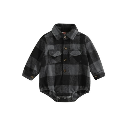 Ma&Baby Baby Boy Shirt Rompers Infant Long Sleeve Turn-down Collar Button Closure Plaides Bodysuit
Ma&Baby Baby Boy Shirt Rompers Infant Long Sleeve Turn-down Collar Button Closure Plaides Bodysuit