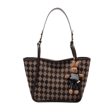 Toyella Fashion Bunny Pendant Ins Small Square Bag Lingge coffee with pendant
Toyella Fashion Bunny Pendant Ins Small Square Bag Lingge coffee with pendant
