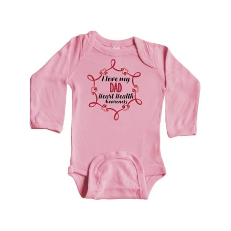 Inktastic I Love My Dad Heart Health Awareness Gift Baby Boy or Baby Girl Long Sleeve Bodysuit
Inktastic I Love My Dad Heart Health Awareness Gift Baby Boy or Baby Girl Long Sleeve Bodysuit