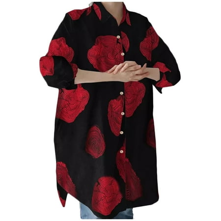 jsaierl V Neck Button Down Shirts for Women Button Down Shirts Long Sleeve Lapel Shirt T Shirts with Pockets
jsaierl V Neck Button Down Shirts for Women Button Down Shirts Long Sleeve Lapel Shirt T Shirts with Pockets