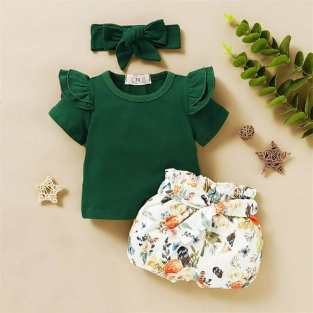 TUWABEII 2024 New Summer Outfit Set for Toddler Girls Kids Short-sleeved Top Floral Shorts Hair Band Clothes Set Under $15
TUWABEII 2024 New Summer Outfit Set for Toddler Girls Kids Short-sleeved Top Floral Shorts Hair Band Clothes Set Under $15