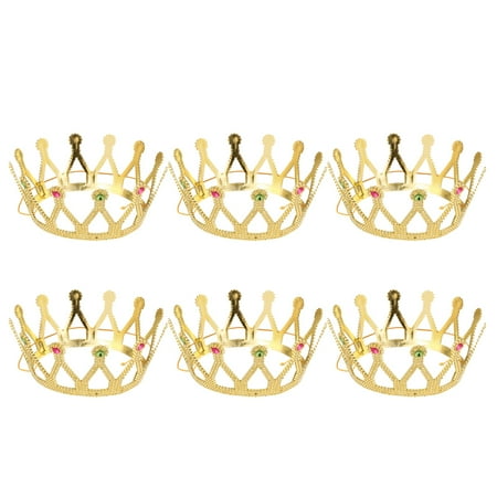 6pcs Queen Plastic Plating Crown Birthday Performance Crown Party Prop (Queen Crown Golden)
6pcs Queen Plastic Plating Crown Birthday Performance Crown Party Prop (Queen Crown Golden)