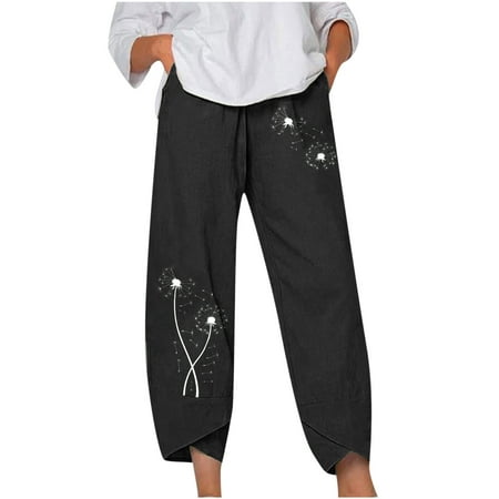 Dadaria Linen Pants for Women Plus Size Loose Cotton Linen Embroidered Wide Leg Pants Black XL Female
Dadaria Linen Pants for Women Plus Size Loose Cotton Linen Embroidered Wide Leg Pants Black XL Female
