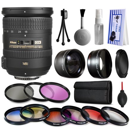 Nikon 18-200mm VR II Lens 2192 + Premium Accessories Kit includes 2.2x & 0.43x Adapters + 9 Filters for Nikon DF D7200 D7100 D7000 D5500 D5300 D5200 D5100 D5000 D3300 D3200 D3100 D3000 D300S D90 D60 Nikon 18-200mm VR II Lens 2192 + Premium Accessories Kit includes 2.2x & 0.43x Adapters + 9 Filters for Nikon DF D7200 D7100 D7000 D5500 D5300 D5200 D5100 D5000 D3300 D3200 D3100 D3000 D300S D90 D60