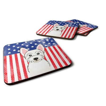 Caroline s Treasures BB2156FC American Flag and Westie Foam Coaster Set of 4 3 1/2 x 3 1/2 multicolor
Caroline s Treasures BB2156FC American Flag and Westie Foam Coaster Set of 4 3 1/2 x 3 1/2 multicolor