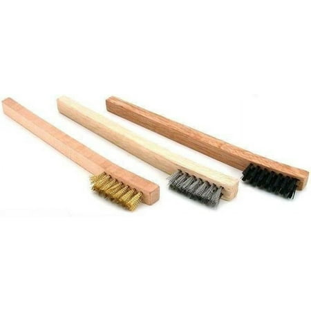 3Pcs Wire Nylon Brass Steel Cleaning Tools