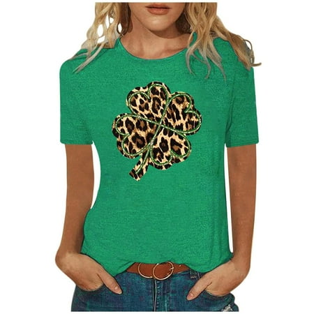 Womens Tops Corset Tops for Women Women s Leisure Round-Neck St. Patrick s Day Printed T-Shirt Loose Fit Short Sleeve Tops Blouse White Long Sleeve Shirts for Women Valentine Shirts Green S
Womens Tops Corset Tops for Women Women s Leisure Round-Neck St. Patrick s Day Printed T-Shirt Loose Fit Short Sleeve Tops Blouse White Long Sleeve Shirts for Women Valentine Shirts Green S