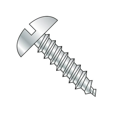 Steel Sheet Metal Screw Zinc Plated Round Head Slotted Drive Type A #6-18 Thread Size 3/8 Length (Pack of 100)
Steel Sheet Metal Screw Zinc Plated Round Head Slotted Drive Type A #6-18 Thread Size 3/8 Length (Pack of 100)
