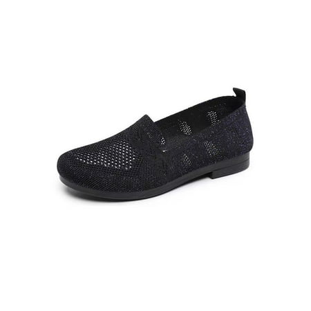 SIMANLAN Ladies Casual Shoes Mesh Loafers Comfort Flats Womens Lightweight Walking Shoe Slip-ons Black 6.5
SIMANLAN Ladies Casual Shoes Mesh Loafers Comfort Flats Womens Lightweight Walking Shoe Slip-ons Black 6.5