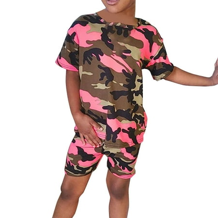 Toddler Girl Casual 2PCS Outfit Camouflage Printed Tracksuit Printed Short Sleeve T-Shirt And Pants Set Sweatsuit Sets Baby Fashion Dailywear Child Clothing
Toddler Girl Casual 2PCS Outfit Camouflage Printed Tracksuit Printed Short Sleeve T-Shirt And Pants Set Sweatsuit Sets Baby Fashion Dailywear Child Clothing