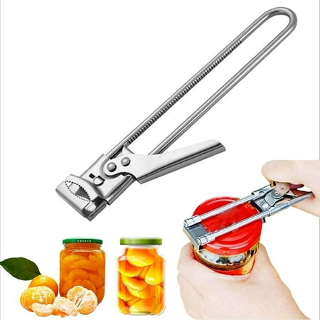 Master Opener Adjustable Jar & Bottle Opener Manual Jar Bottle Opener Kitchen Accessories Adjustable Multifunctional Stainless Steel Can Opener Jar Lid Gripper (1pc)
