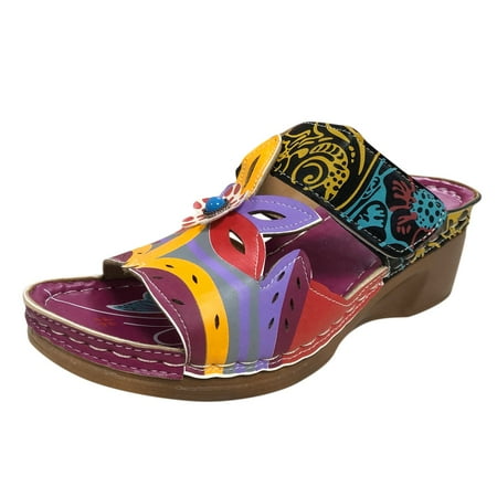 Youmylove Women Slide Slippers Fashion Spring Summer Sandals Ethnic Style Large Size Wedges Casual Shoes Comfort Cozy Leisure Daily Walking
Youmylove Women Slide Slippers Fashion Spring Summer Sandals Ethnic Style Large Size Wedges Casual Shoes Comfort Cozy Leisure Daily Walking