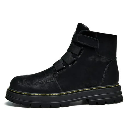HNYANGRJ Comfortable Men‘s Genuine Leather Waterproof Non-Slip Platform Boots with Hook And Loop Fastener
HNYANGRJ Comfortable Men‘s Genuine Leather Waterproof Non-Slip Platform Boots with Hook And Loop Fastener