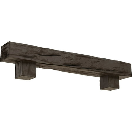 Ekena Millwork 6 H x 10 D x 48 W Riverwood Faux Wood Fireplace Mantel Kit w/ Alamo Corbels Natural Honey Dew
Ekena Millwork 6 H x 10 D x 48 W Riverwood Faux Wood Fireplace Mantel Kit w/ Alamo Corbels Natural Honey Dew