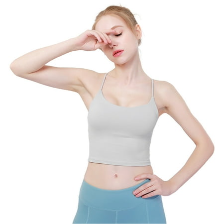 XINYTEC Women Spaghetti Strap Yoga Sport Bralette Strappy Crossback Workout Gym Crop Top Solid Color Wireless Quick Dry Camisole
XINYTEC Women Spaghetti Strap Yoga Sport Bralette Strappy Crossback Workout Gym Crop Top Solid Color Wireless Quick Dry Camisole