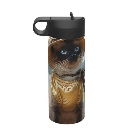 KLL Cat In Sun Hat Pattern 18OZ Water Bottle With Straw Stainless Steel Sports Water Cup Flask Sports Water Cup Flask Wide Mouth Travel Thermal Mug
KLL Cat In Sun Hat Pattern 18OZ Water Bottle With Straw Stainless Steel Sports Water Cup Flask Sports Water Cup Flask Wide Mouth Travel Thermal Mug
