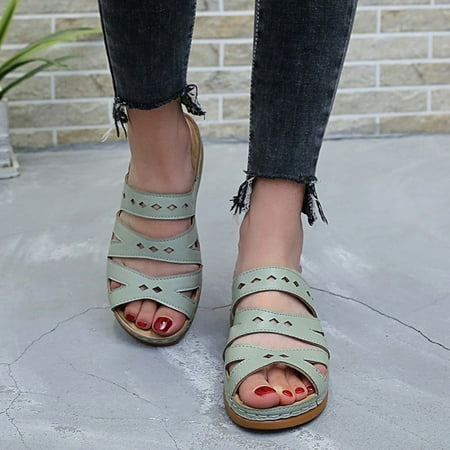 KKCXFJX slippers for women Women s Leisure Vacation Comfortable Hollow Open Toe Wedge Beach Sandals Slippers
KKCXFJX slippers for women Women s Leisure Vacation Comfortable Hollow Open Toe Wedge Beach Sandals Slippers