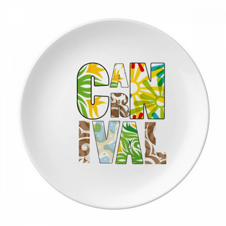 

Rainforest Carnival Overlay Plate Decorative Porcelain Salver Tableware Dinner Dish