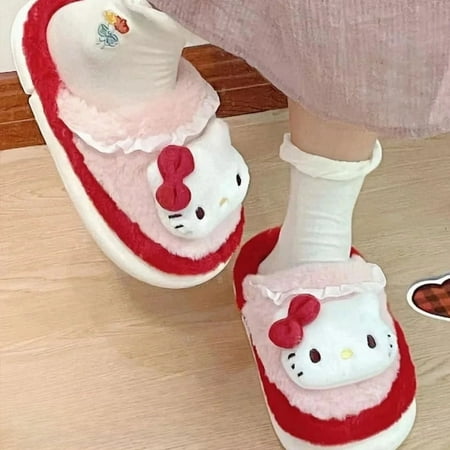 Sanrio Thick Sole Cotton Slippers Cartoon Hello Kitty Melody Cinnamonroll Sweet Girl Winter Home Casual Warm Plush Slippers Gift
Sanrio Thick Sole Cotton Slippers Cartoon Hello Kitty Melody Cinnamonroll Sweet Girl Winter Home Casual Warm Plush Slippers Gift